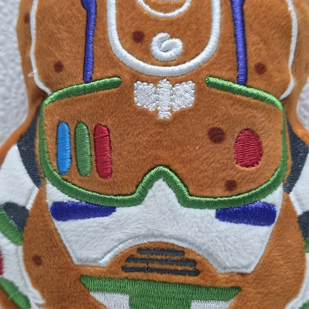 Chewy Pixar Buzz Lightyear Gingerbread Cookie Squeak Plush Toy